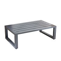 Стол уличный журнальный CAPRI, алюминий цвет серый, 112*65,5*36,5