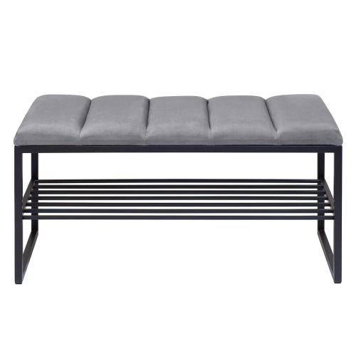 Банкетка RUBY MINI, черная, Light Blue, Bulon, 85*40*43,5