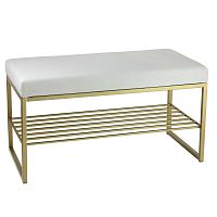 Банкетка RUBY MINI, золотой, слоновая кость