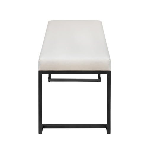 Банкетка OMEGA, черная, Слоновая кость, 110*40*45 фото 10