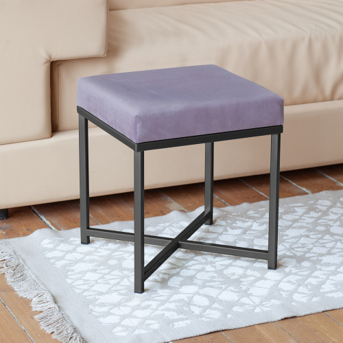 Пуф CRUZ, черный, Dusty Pink фото 4