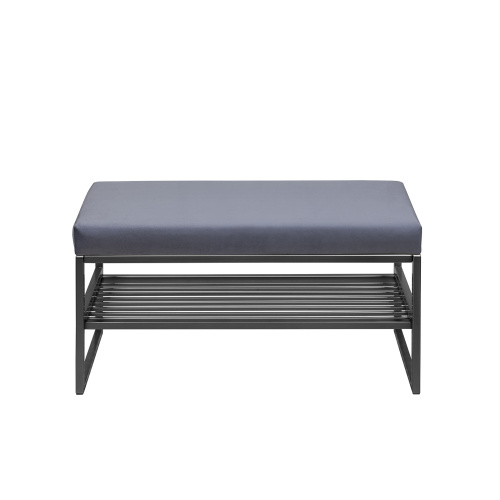 Банкетка RIMINI MINI, черный, Light Blue, 85*40*45