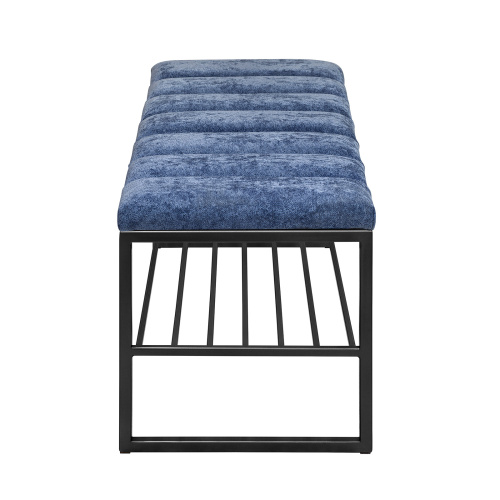 Банкетка RUBY, черная, Steel Blue, Bulon, 110*40*43,5 фото 3