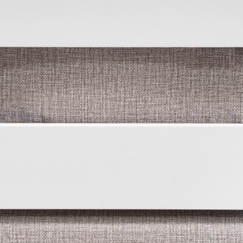 Кресло SANTORINI, белое, серая рогожка, тик фото 5