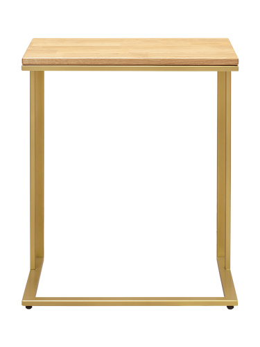 Столик кофейный приставной золотой, 550х365x670 фото 3