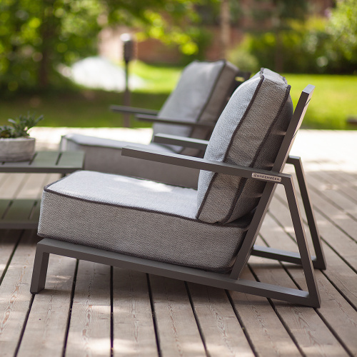 Набор садовой мебели KORFU / 3 предмета: 2 кресла, столик / серый (S2) фото 7