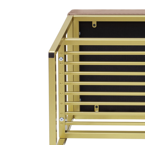 Банкетка RIMINI SMART, золотой, Mocco, 60*40*45 фото 4