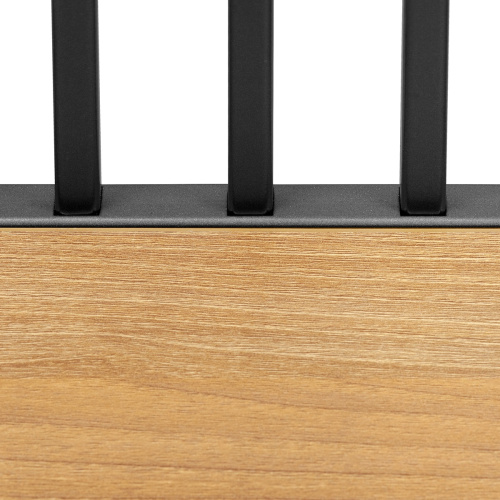 Стеллаж SOHO, черный, ЛДСП Робиния, 90*30*192 фото 10