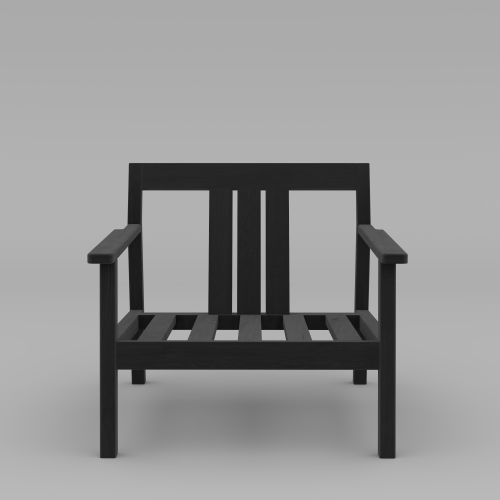 Набор садовой мебели ISTRA / 3 предмета: 2 кресла, столик / черный/Jamaica MILK фото 14