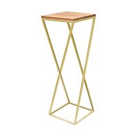 Столик для цветов Loft 100, золотой