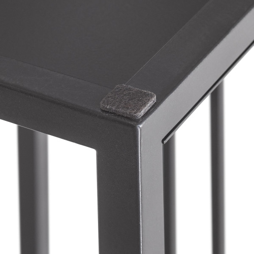 Дровница SOHO MAX, черная, с полкой фото 6