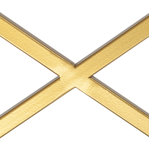 Стеллаж KARIN, золотой, стекло фото 4