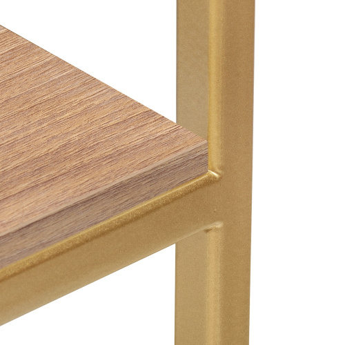 Стеллаж ALTO, золотой, ЛДСП Робиния, 45*30*145 фото 4