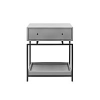 Тумба прикроватная KARIN MINI, черная, МДФ Mouse Gray
