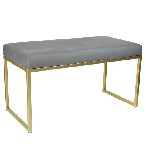 Банкетка ALBA MINI, золотой, Light Blue, 85*40*45 фото 3