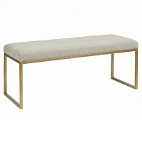 Банкетка ALBA, золотая, Silver