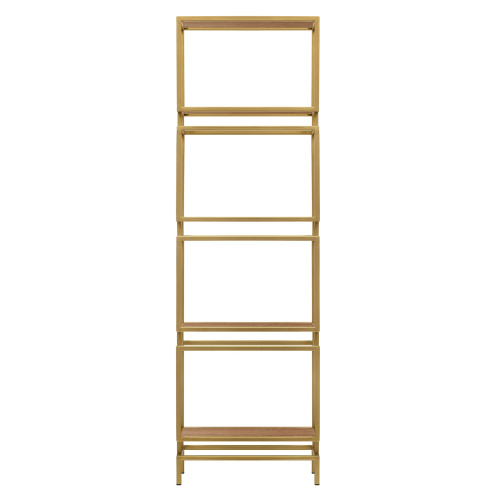 Стеллаж BRICK, золотой, ЛДСП Робиния фото 2