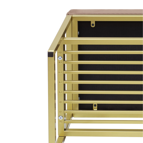 Банкетка RIMINI MINI, золотой, Mocco, 85*40*45 фото 4