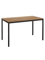 Стол обеденный SMART 1200, черный, ЛДСП Дуб Канзас, 120*65*75