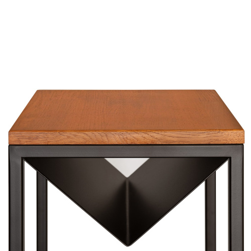 Дровница TORI с полкой, черная, 37*40*120 фото 11