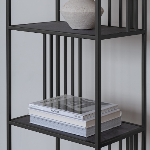 Стеллаж SOHO MINI, черный, керамика Antracite, 45*30*195 фото 4