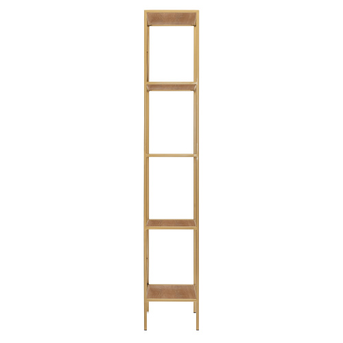 Стеллаж KARIN, золотой, ЛДСП Робиния, 55*30*175 фото 8