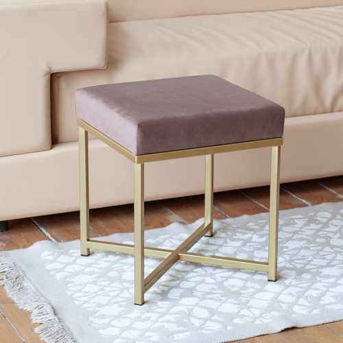 Пуф CRUZ, золотой, Mocco, 40*40*47