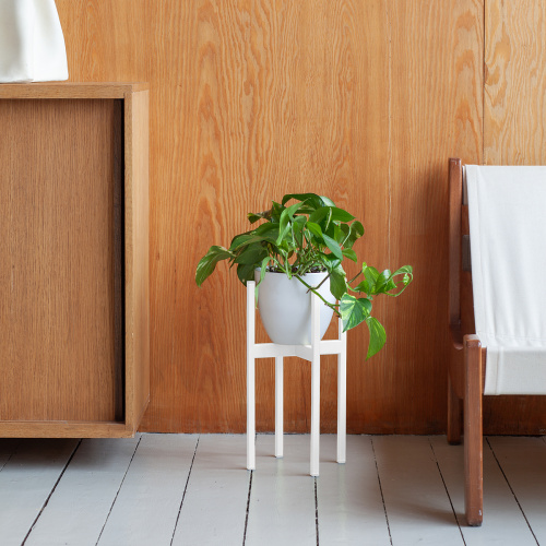 Подставка для цветов Oxalis 40, белая