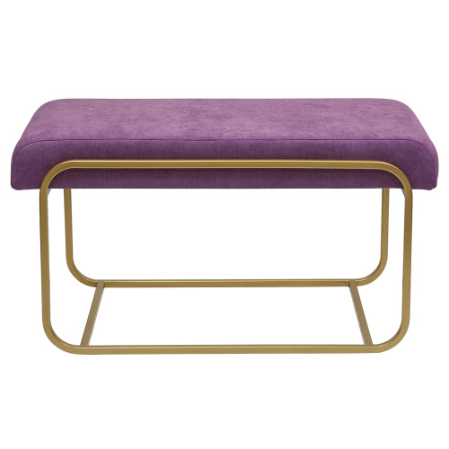 Банкетка SIENA MINI, золотой каркас, обивка микрошенилл, 810х420х440