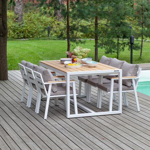 Садовая мебель SANTORINI / стол и 6 стульев фото 2