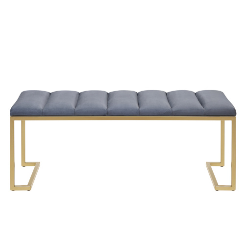 Банкетка OMEGA, золотая, Light Blue, Bulon, 110*40*43,5 фото 8
