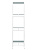 Стеллаж CUBIC-3, белый, ЛДСП Серый монументальный, 1505x400x400