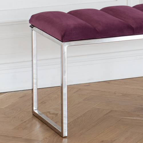 Банкетка ALBA, н/ж сталь, Marsala, Bulon, 110*40*43,5 фото 3