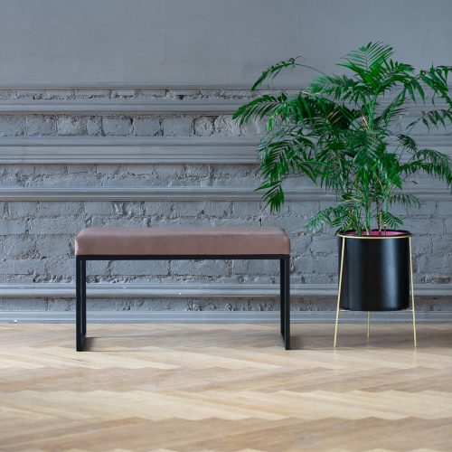 Банкетка RUBY MINI, черный, Mocco, 85*40*45 фото 3