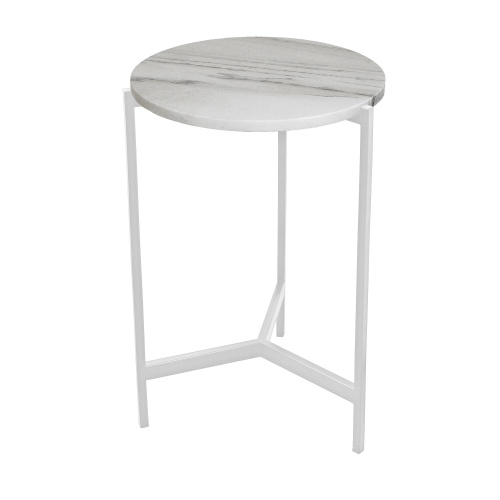 Столик кофейный ODRI, белый/мрамор, 43,5*43,5*60,5 фото 6