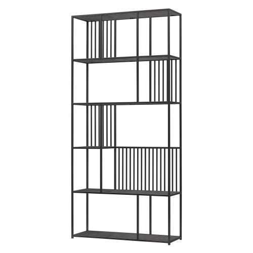 Стеллаж SOHO, черный, керамика антрацит, 192*90*30