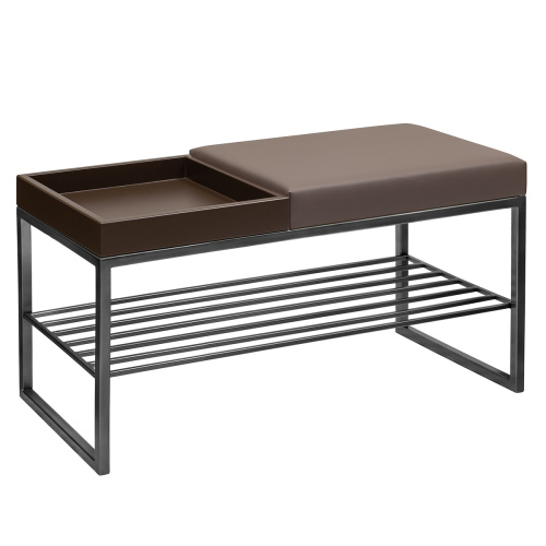 Банкетка RUBY BOX, черная, экокожа UMBRA, BrownBox, 85*40*45 фото 2