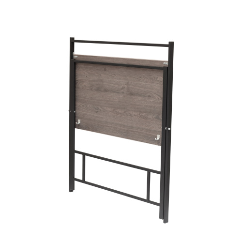 Стол складной компьютерный 800 мм, черный/дуб графит фото 5