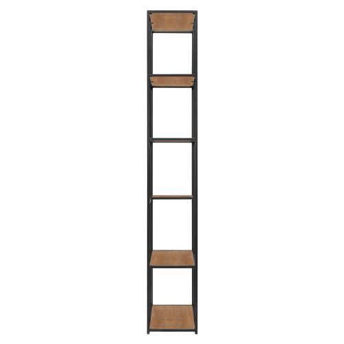 Стеллаж SOHO, черный, ЛДСП Робиния, 90*30*192 фото 9