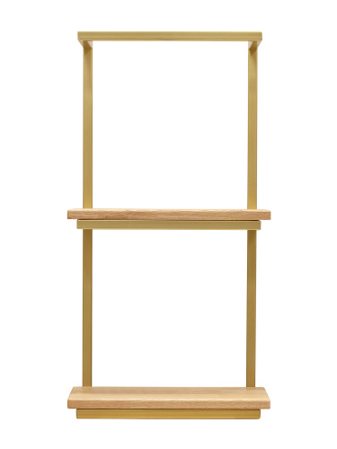 Полка навесная TWIN, золотая фото 4