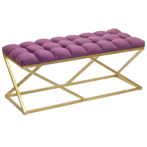 Банкетка ZUMA, золотая, Marsala, каретная стяжка, 110*40*45 фото 4