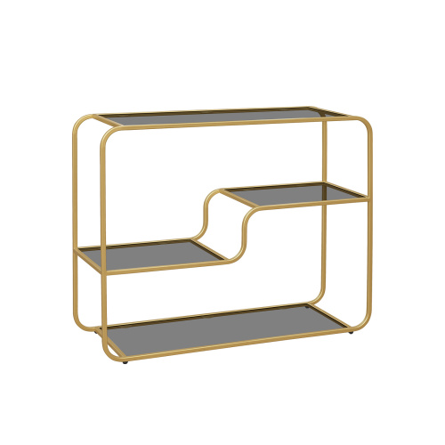 Консоль SIENA, золотая, тонированное стекло, 100*35*81 фото 4