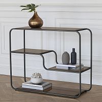 Консоль SIENA, черная, бронзовое стекло