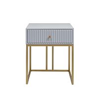 Тумба VERONA, золото, МДФ Pearl Grey, 53*45*62