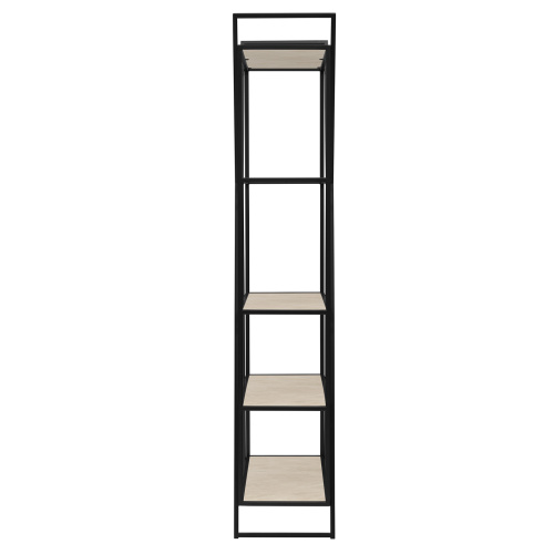 Стеллаж OSLO MINI, черный, керамика Ivory, 80*33*171 фото 11