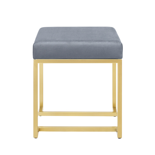 Пуф OMEGA, золотой, Light Blue, 40*40*47 фото 3