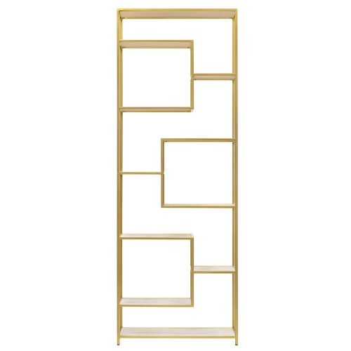 Стеллаж OLIVIA, золотой, керамика слоновая кость фото 7