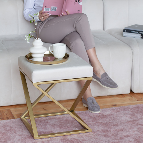 Пуф Chelsea, золотой, Ivory фото 7