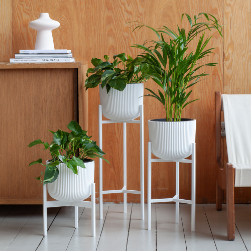 Подставка для цветов Trinity 40, белая фото 4