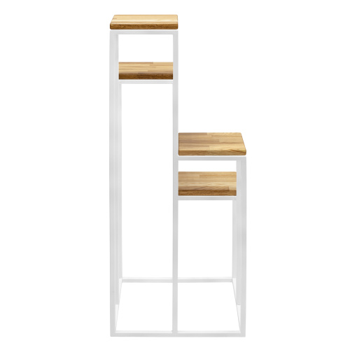 Столик подставка для цветов TORI, под 4 кашпо, белый, столешницы дуб фото 5